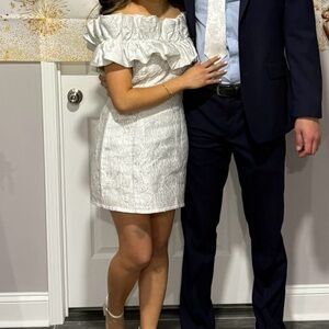 White off the shoulder dress